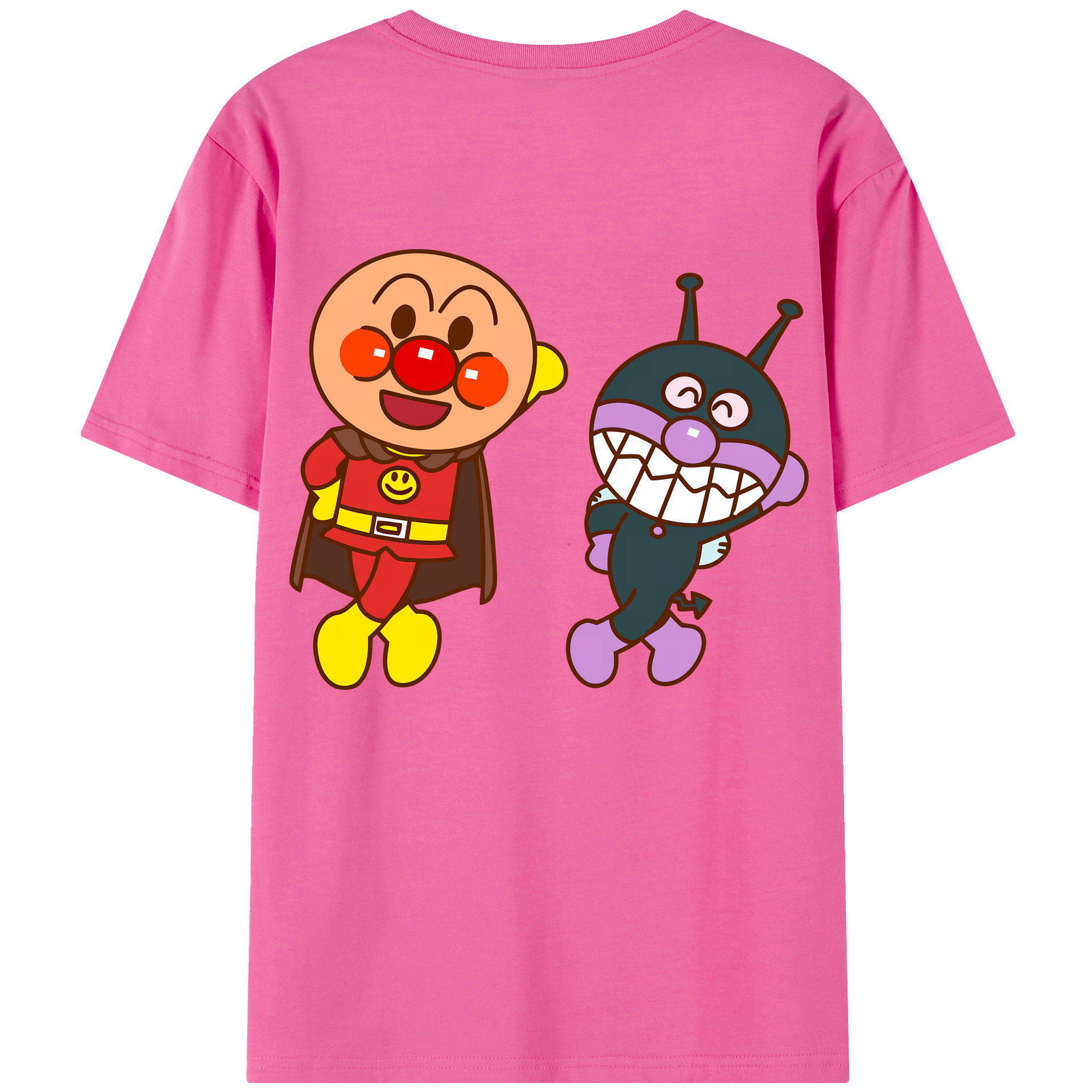 （画像用） アンパンマン Anpanman レディース半袖Tシャツ(バックプリント)